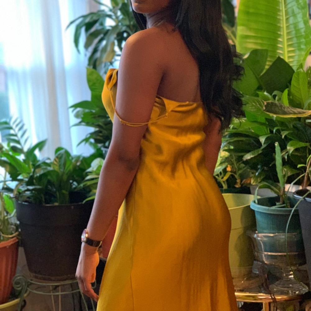 Long yellow/green dress worn once